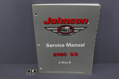 Johnson Evinrude P/N 787066 SS 2hp 4hp 5hp 6hp 8hp 2000 Service Manual Shop