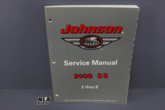 Johnson Evinrude P/N 787066 SS 2hp 4hp 5hp 6hp 8hp 2000 Service Manual Shop