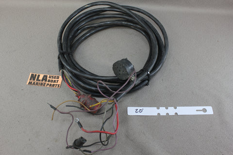 Johnson Evinrude Red Plug Wire Wiring Harness Outboard Control Box 20' 20FT