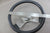Boat Steering Wheel Rubber Grip Handle 2-Spoke Chrome Stainless Cap Cover Helm