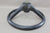 Vintage Boat Steering Wheel 19-SPLINED Black Grip Handle 2-Spoke Cap Cover Helm
