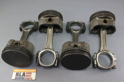 GM 14096629 MerCruiser 733-810852 Piston Connecting Rod Set 140hp 3.0LX 3853340