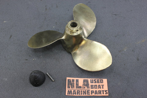 Johnson 7.5hp 1956 Outboard Parts AD-10 AD-11 Brass Prop Propeller AM417 3-Blade