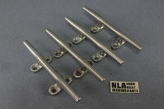 Boat Marine Cleat Cleats  6" Dock Tie-Off Set of 4 Stainless Open Base 4-hole