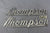 Thompson Boat Of Peshtigo Wisconsin Emblem Nameplate Logo Decal Vintage Hardware
