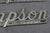Thompson Boat Of Peshtigo Wisconsin Emblem Nameplate Logo Decal Vintage Hardware