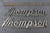 Thompson Boat Of Peshtigo Wisconsin Emblem Nameplate Logo Decal Vintage Hardware