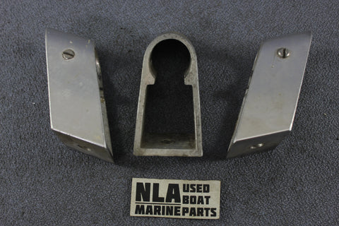 Boat Marine Bow Rail Fitting Square Base Hardware Mount Vintage 60ºdeg 7/8"