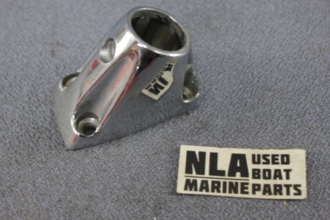 Boat Marine Bow Rail Fitting Rectangular Base Hardware Vintage 60ºdeg 7/8"