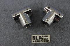 Boat Marine Bow Rail Tee Fitting Hand Tubing Hardware Stanchion 90ºdeg 7/8" - NLA Marine