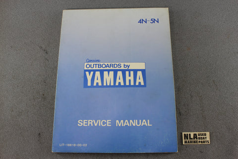 Yamaha Outboard Lit-18616-00-02 4N-5N 4hp 5hp Repair Shop Service Manual Fix