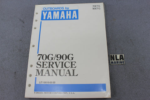 Yamaha Outboard Lit-18616-00-30 70G 90G 70hp 90hp Repair Shop Service Manual NEW