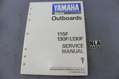 Yamaha Outboard Lit-18616-00-41 115F 130hp 115hp Repair Shop Service Manual NEW