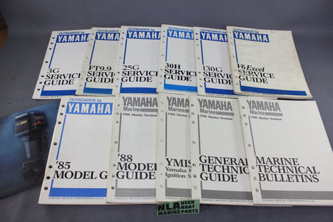 Yamaha Outboard Repair Shop Model Service Guides 2-Stroke 80's Bulletins