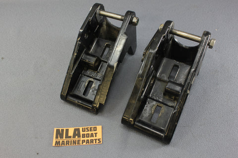 Mercury 89115 66083 Outboard Power Trim Tilt Cylinder Bracket Set Port Starboard - NLA Marine