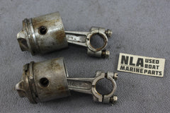 Johnson Outboard 3hp 203149 277168 Piston Connecting Rod Set Rings JW-17 1961 - NLA Marine