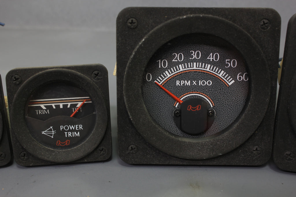 Boat Gauge Set Medallion Gauges RPM Tachometer Water Temp Voltage Fuel