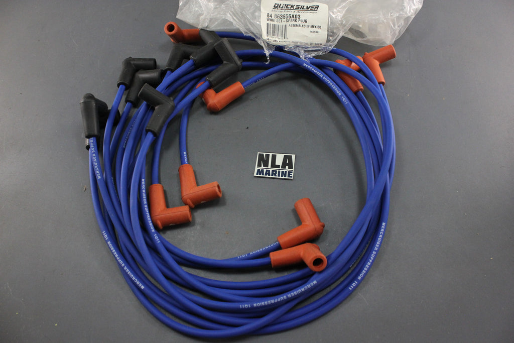 MerCruiser 84-863656A03 Spark Plug Wire Set V8 MX 6.2L Black