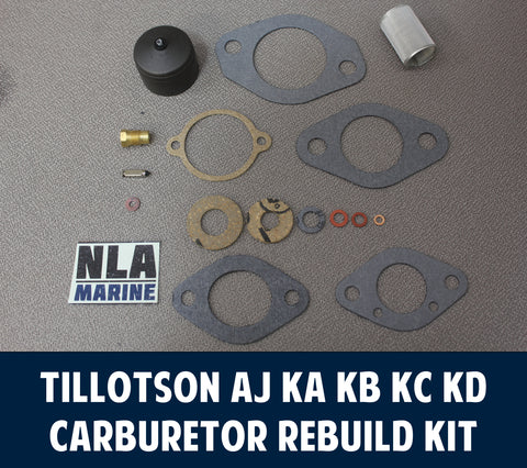 Mercury Outboard Carburetor Carb Rebuild Kit Carburetors AJ KA KB KC Tillotson