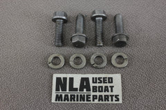 OMC 909386 0909386 0302290 Stringer Trim Tilt Worm Cover Plate Screw Bolt Set - NLA Marine